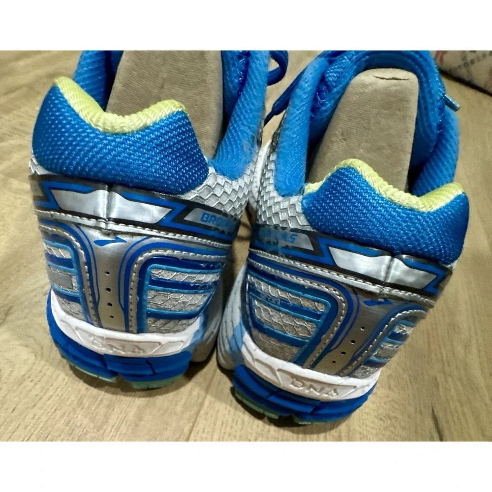 Brooks Adrenaline GTS 15 Running Shoes Blue Silver 1201741B179 Women's Size 8 B